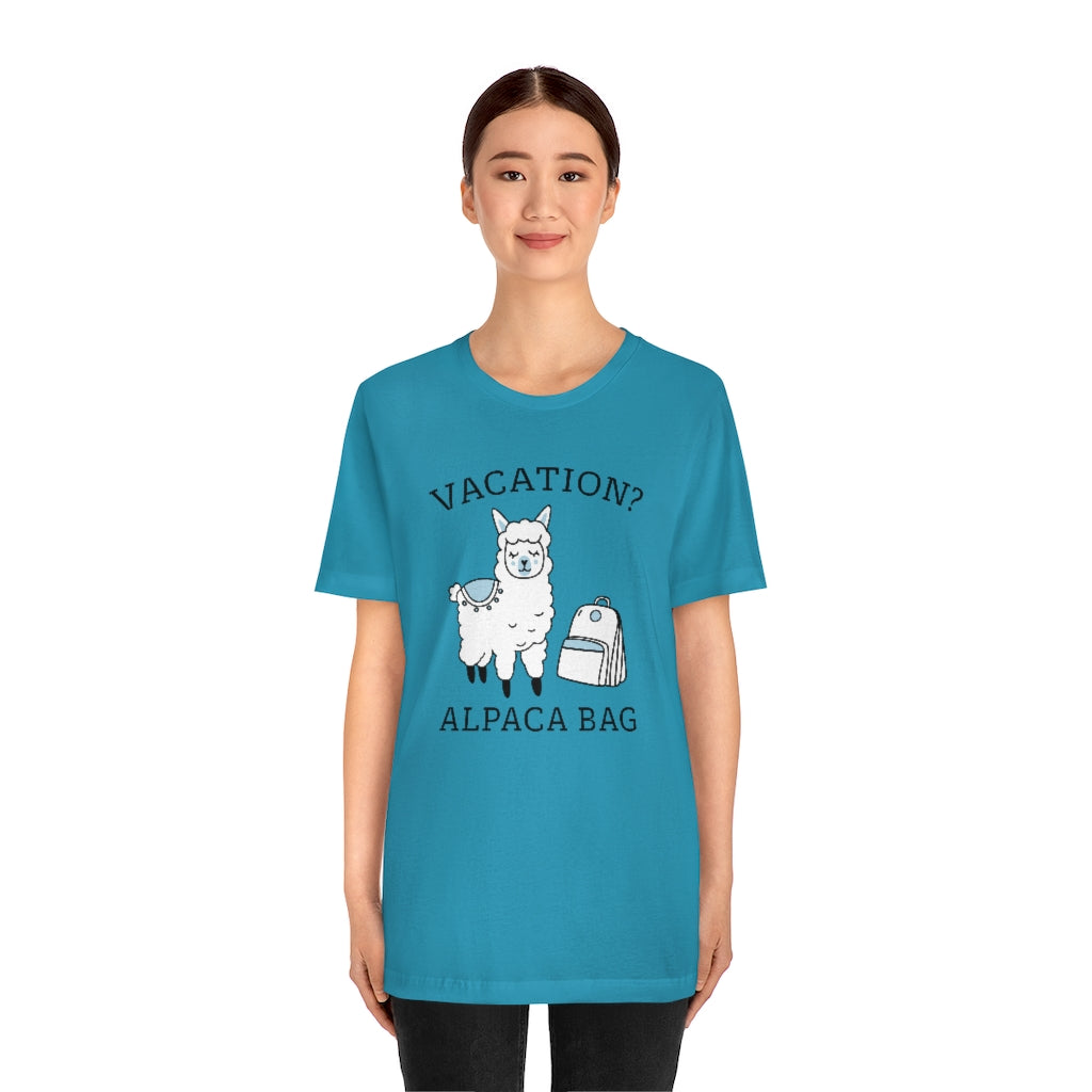 Vacation Alpaca Bag Unisex T-Shirt