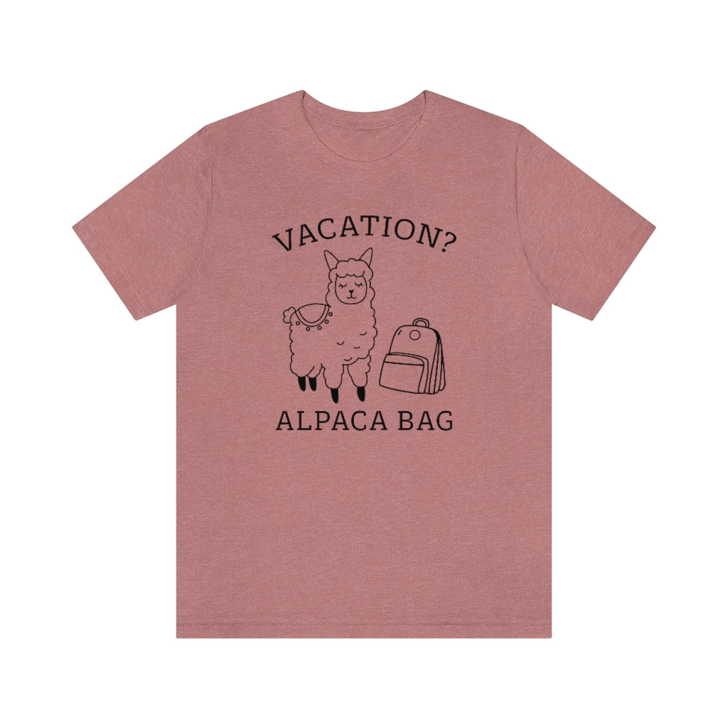 Vacation Alpaca Bag Unisex T-Shirt