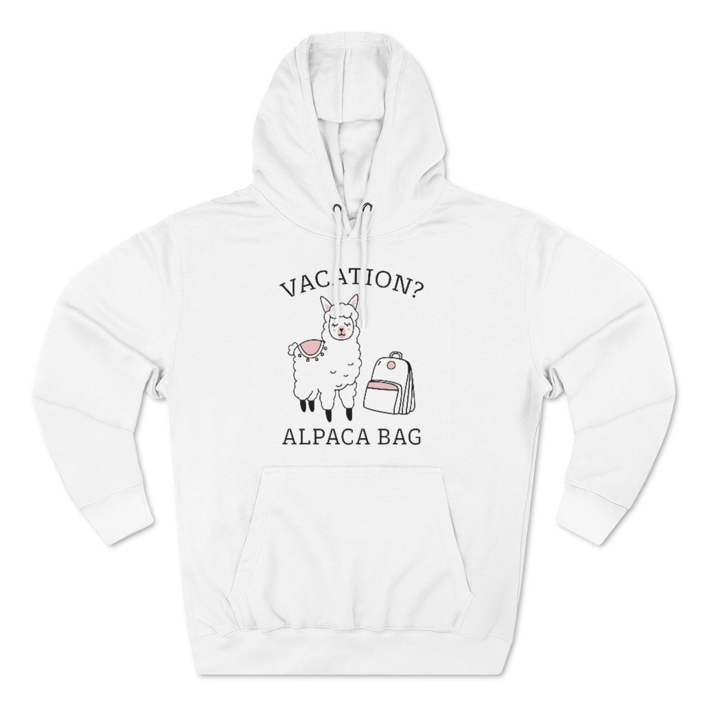 Vacation Alpaca Bag Unisex Hoodie