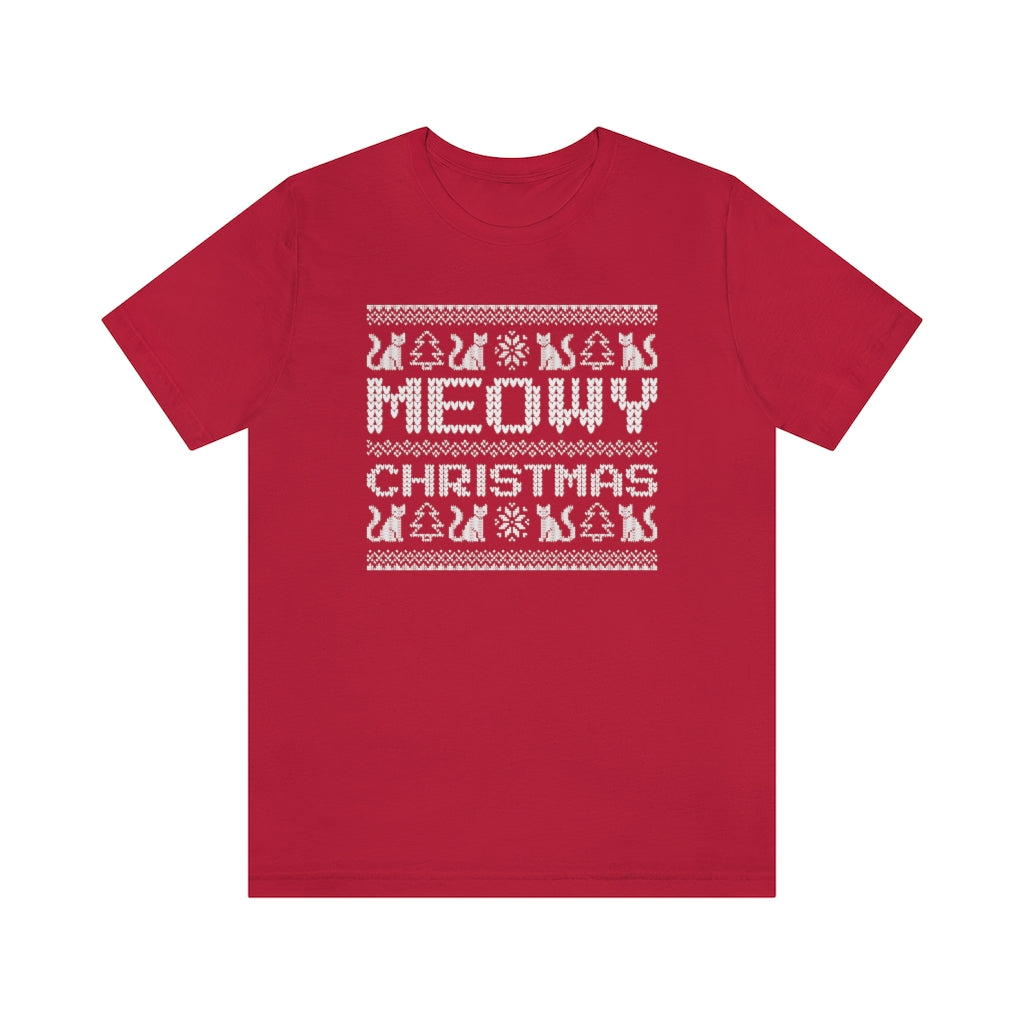 Meowy Christmas Unisex T-Shirt