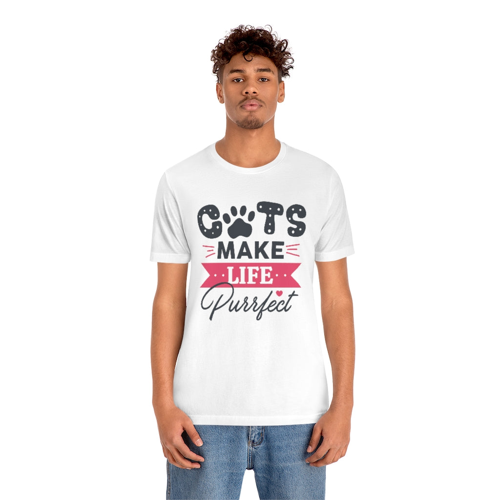 Cats Make Life Purrfect Unisex T-Shirt