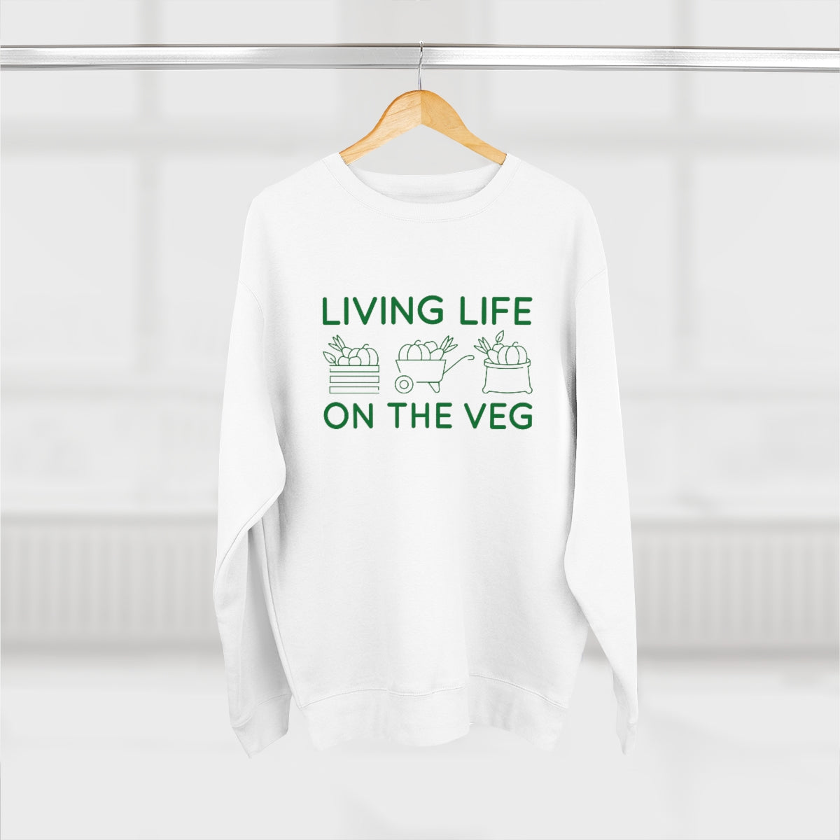 Living Life On The Veg Unisex Sweatshirt