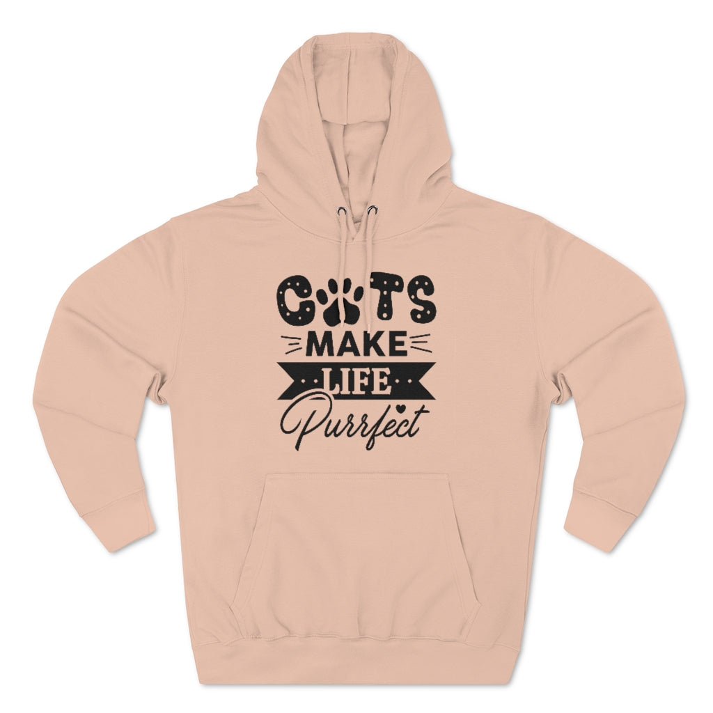 Cats Make Life Purrfect Unisex Hoodie