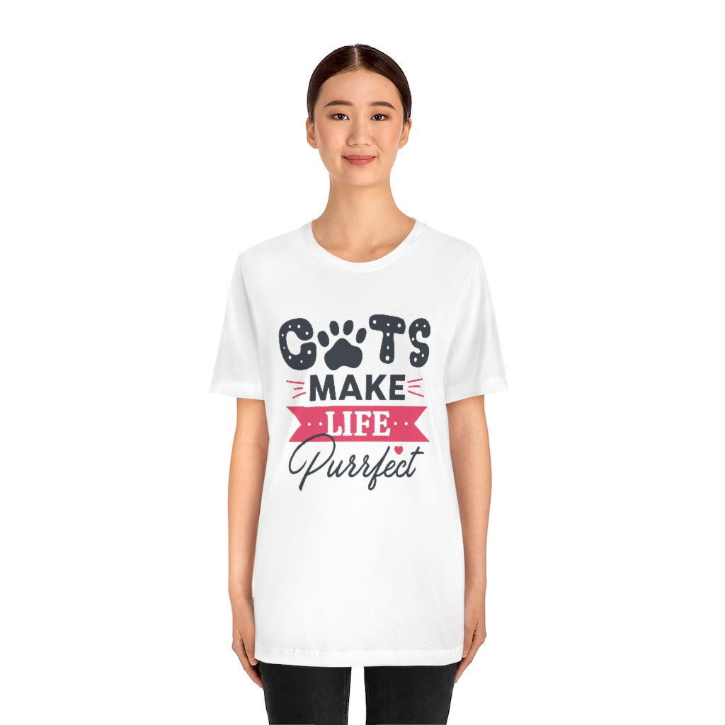 Cats Make Life Purrfect Unisex T-Shirt