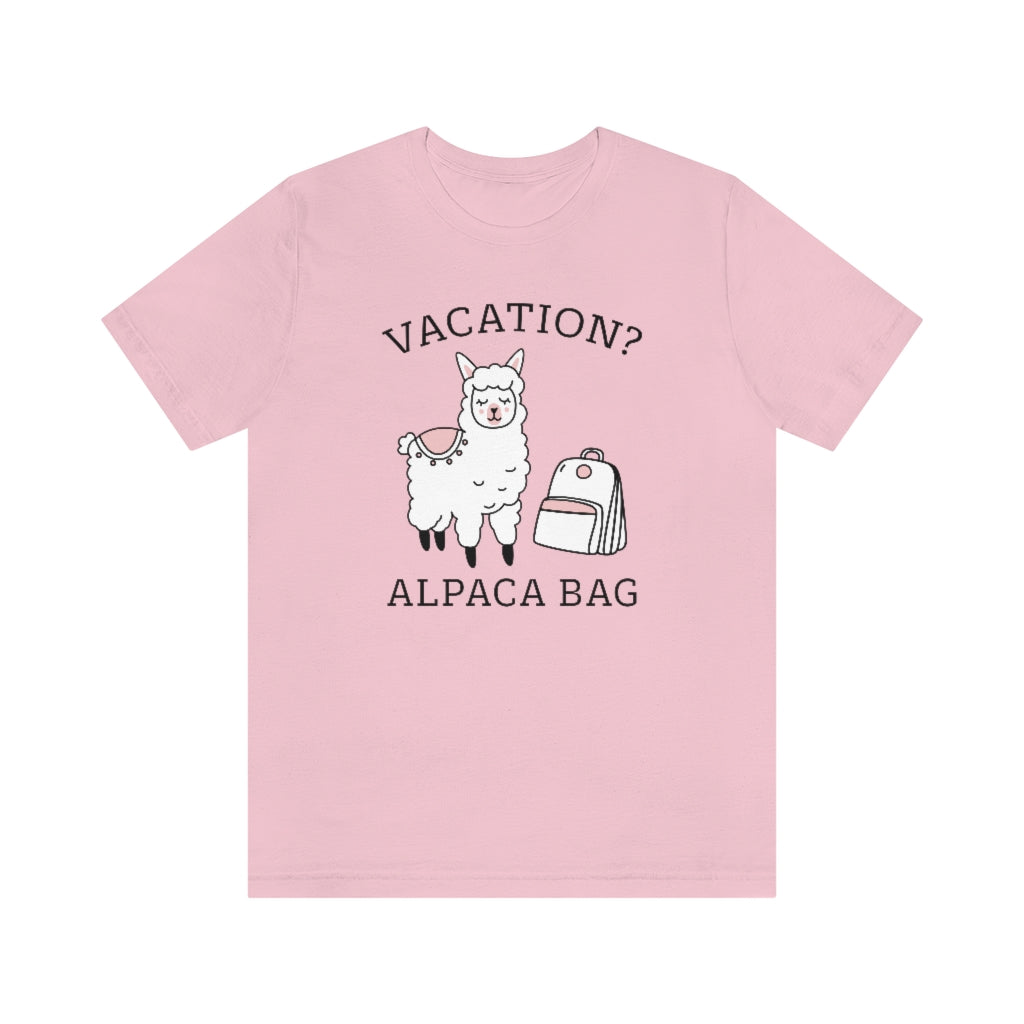 Vacation Alpaca Bag Unisex T-Shirt