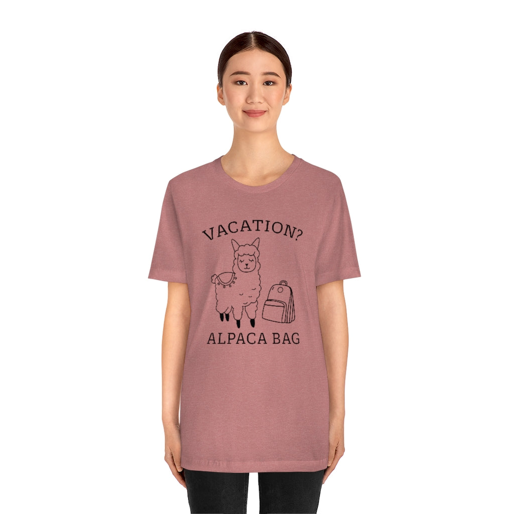 Vacation Alpaca Bag Unisex T-Shirt