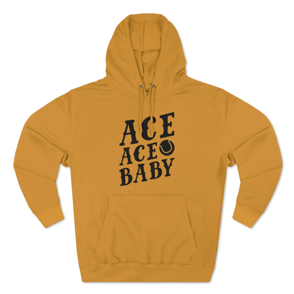 ace ace baby unisex yellow hoodie