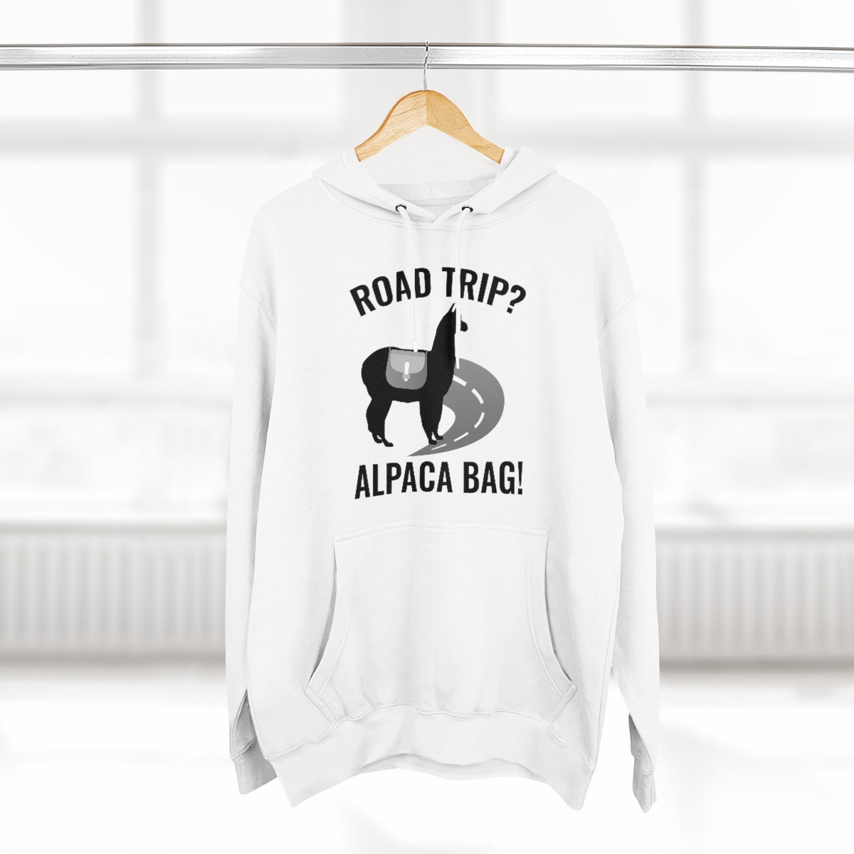 Road Trip Alpaca Bag Unisex Hoodie