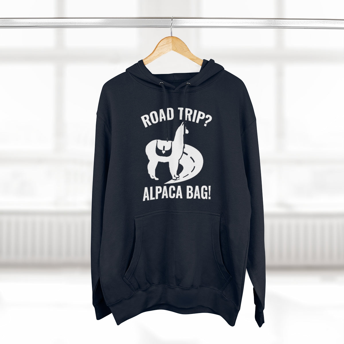 Road Trip Alpaca Bag Unisex Hoodie