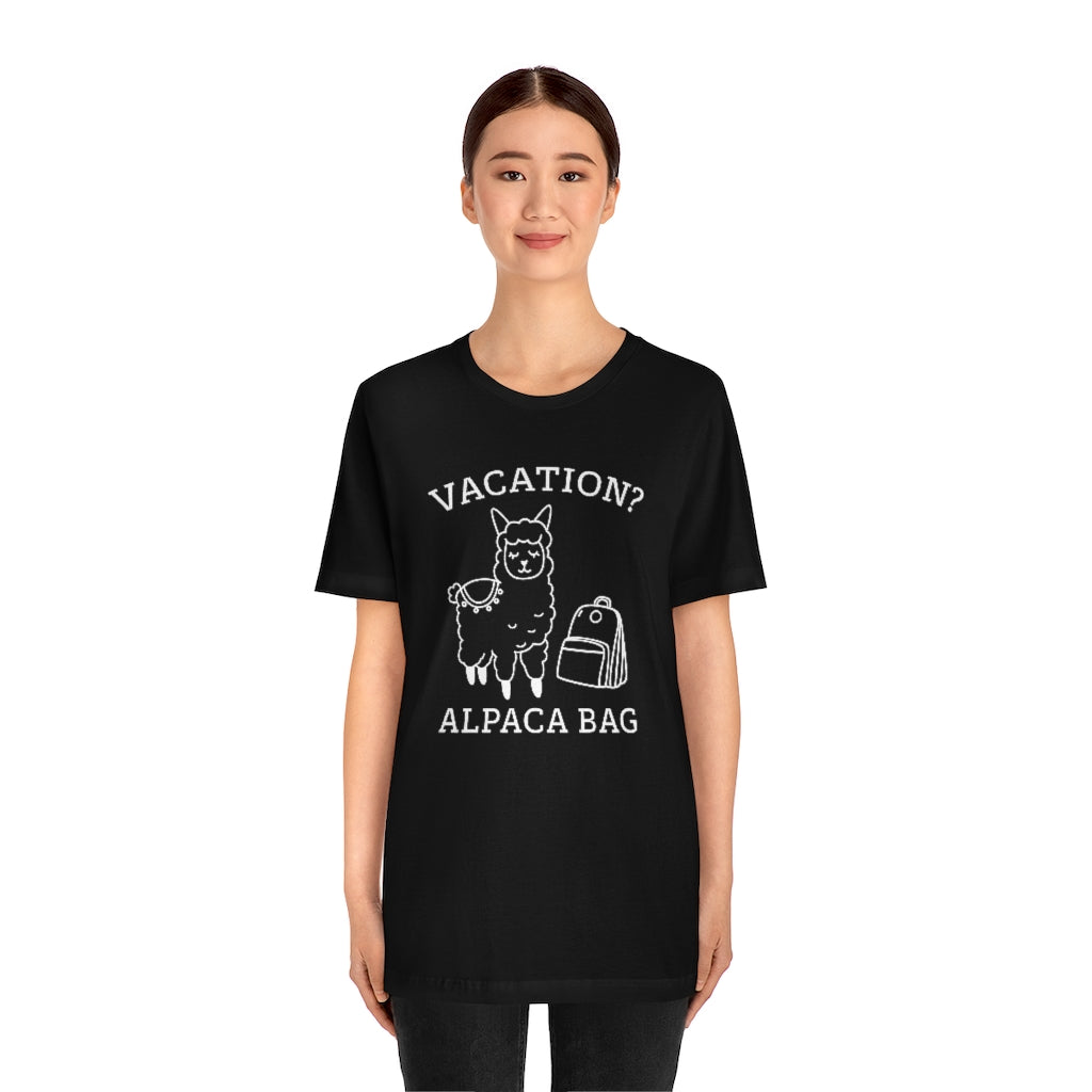 Vacation Alpaca Bag Unisex T-Shirt