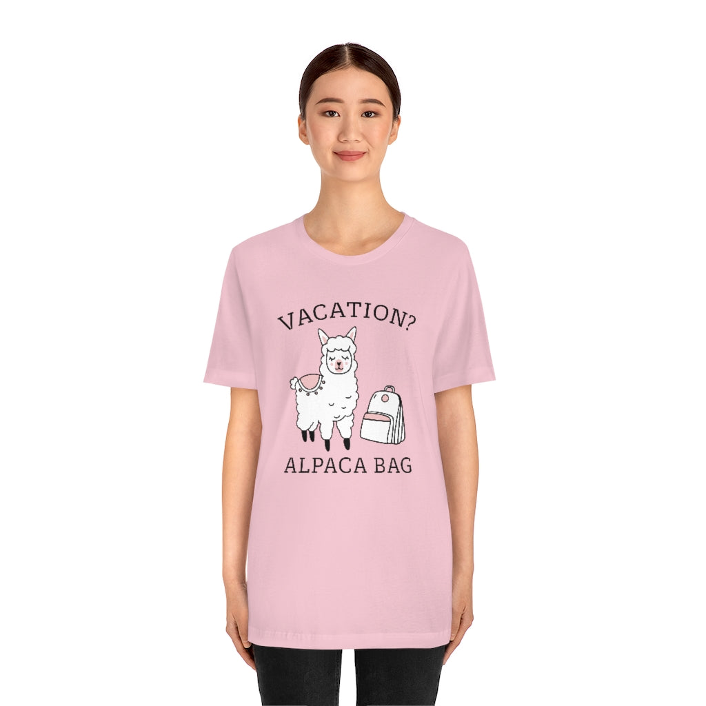 Vacation Alpaca Bag Unisex T-Shirt