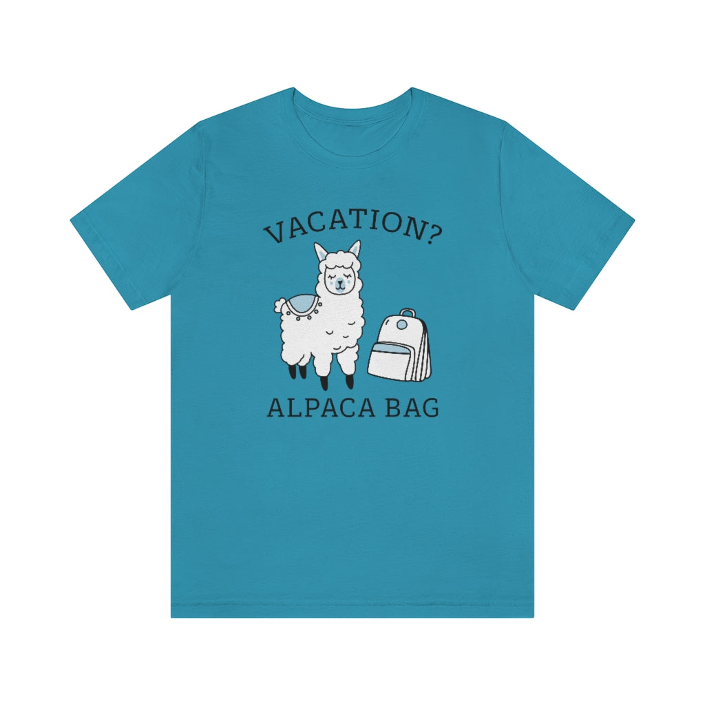 Vacation Alpaca Bag Unisex T-Shirt