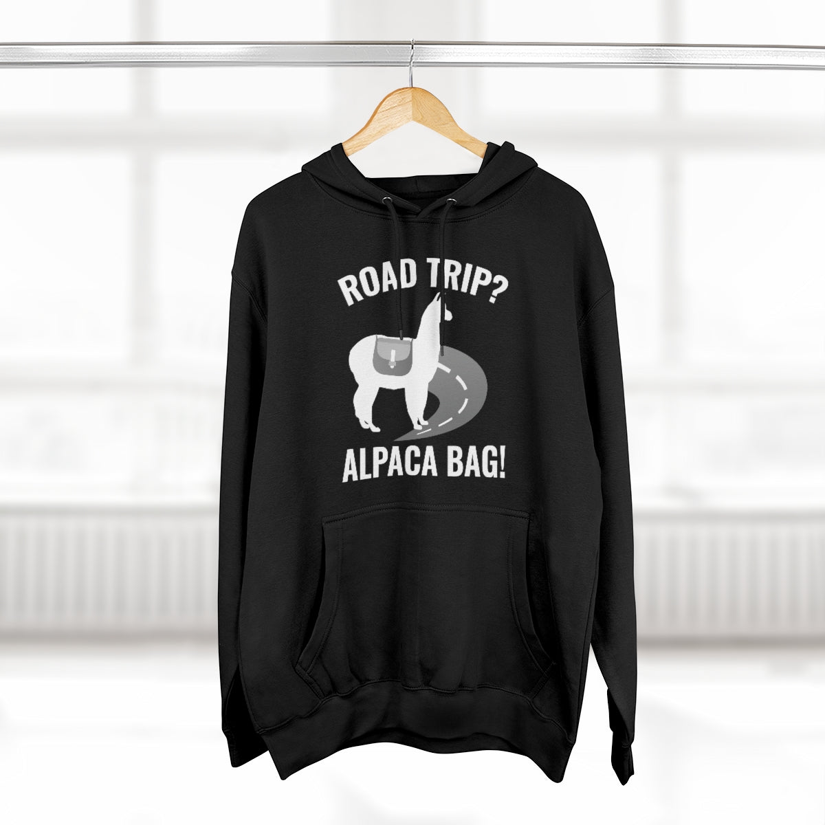 Road Trip Alpaca Bag Unisex Hoodie