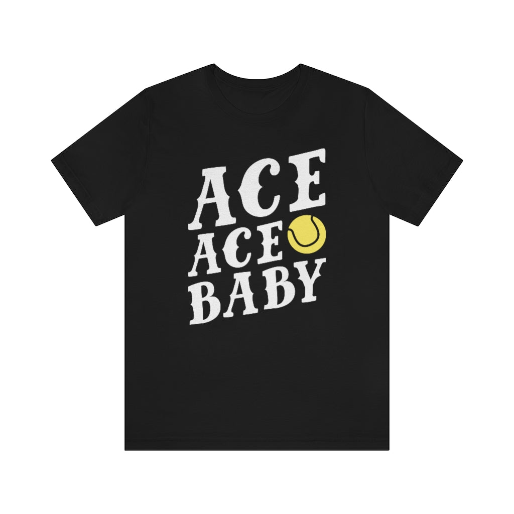 ace ace baby unisex black t-shirt