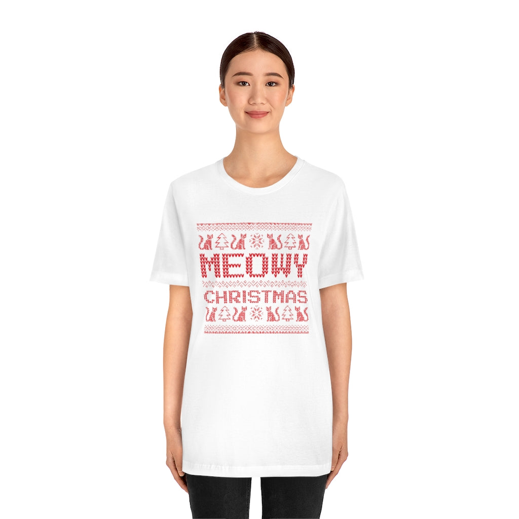 Meowy Christmas Unisex T-Shirt