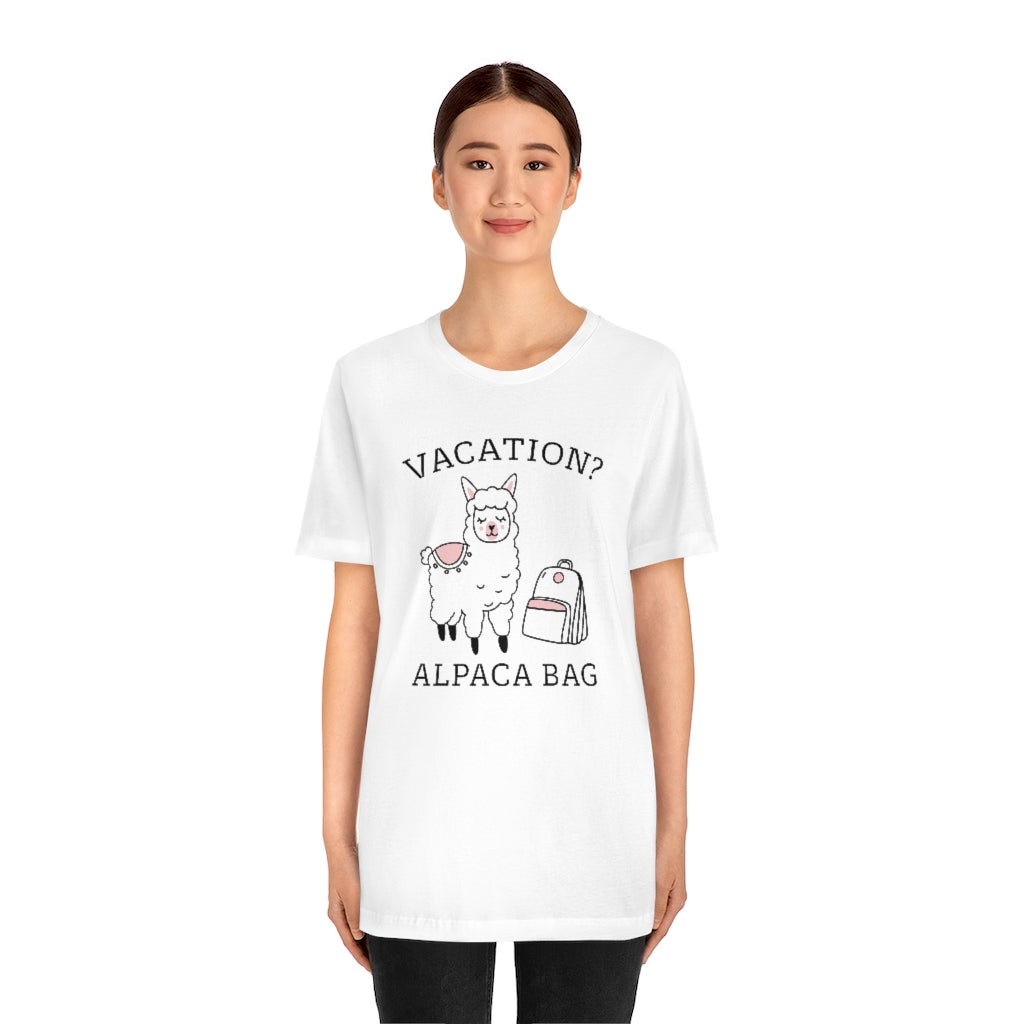 Vacation Alpaca Bag Unisex T-Shirt