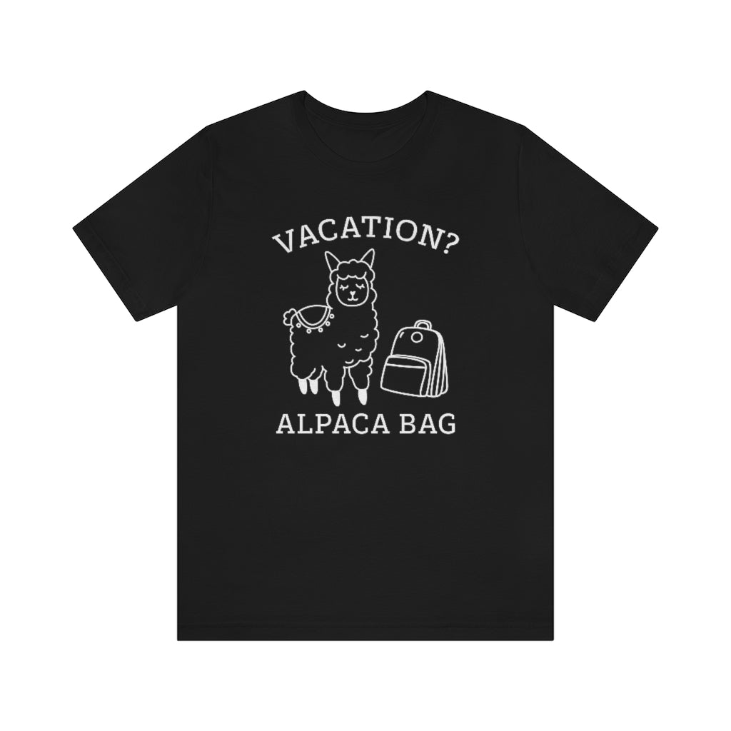 Vacation Alpaca Bag Unisex T-Shirt