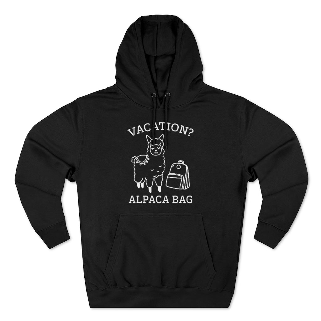 Vacation Alpaca Bag Unisex Hoodie