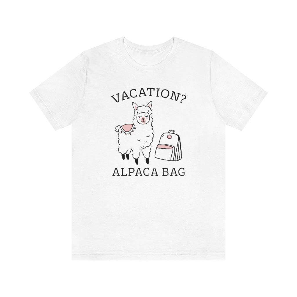 Vacation Alpaca Bag Unisex T-Shirt