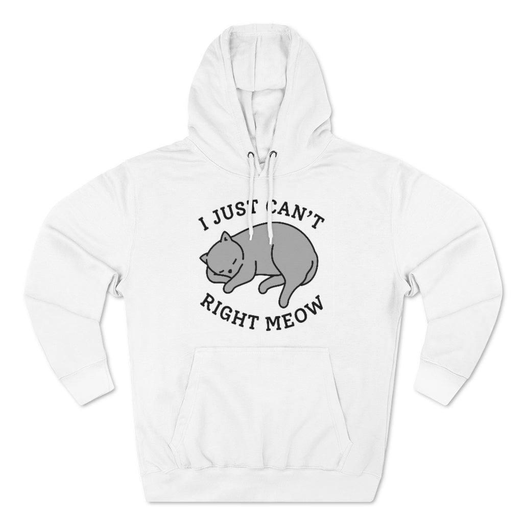 I Just Can't Right Meow Unisex Hoodie